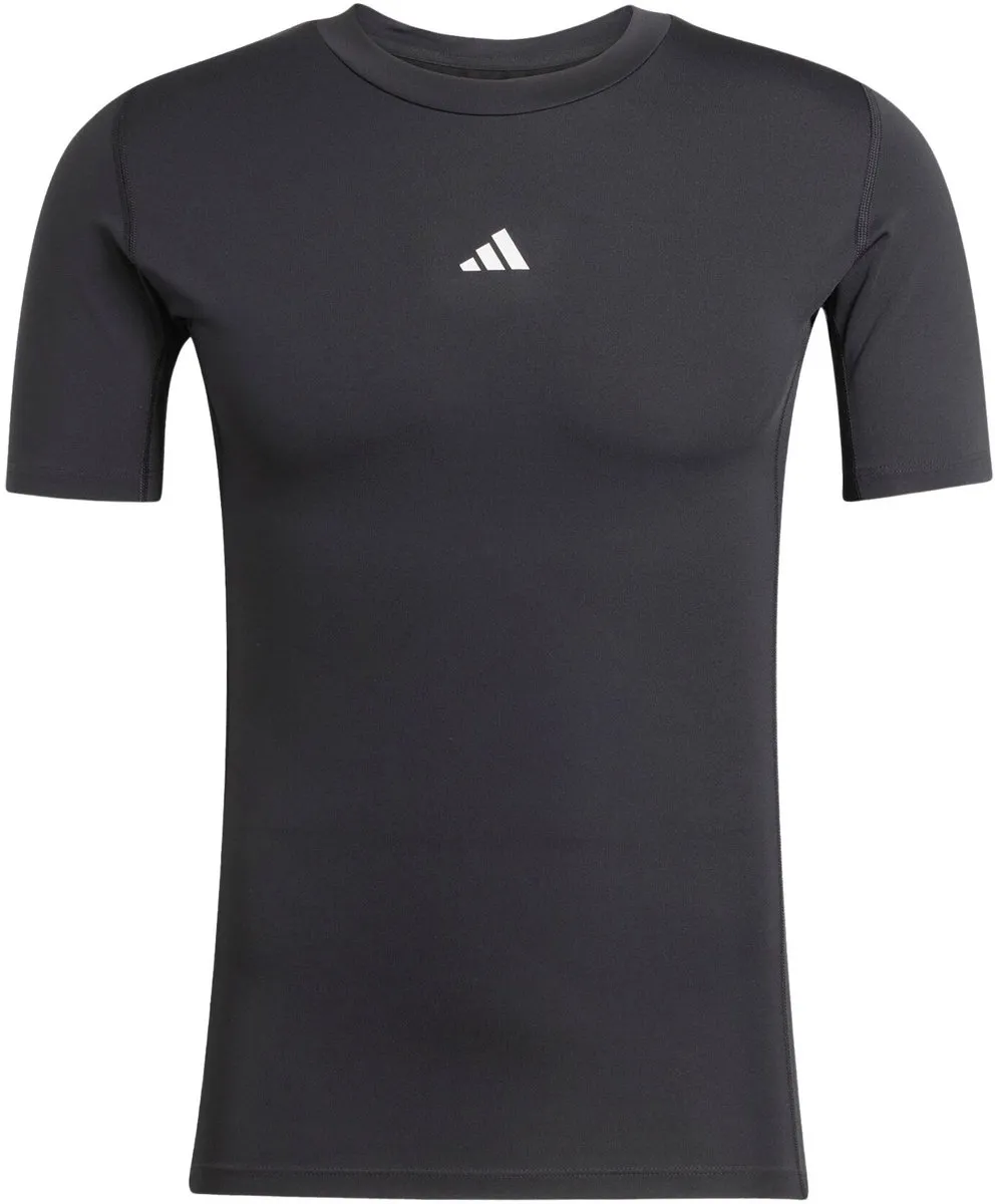 Adidas TechFit Compressie Shirt Heren XXL - Zwart