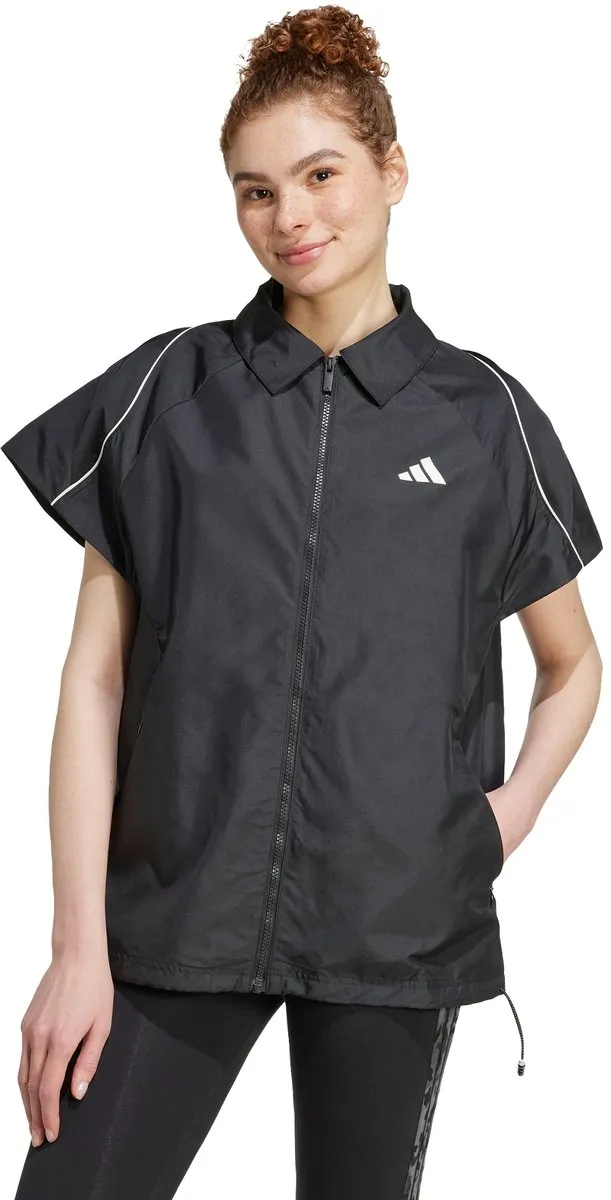 adidas Sportswear Stadium Cover Up Shirt JL6889 - Dames L - Zwart