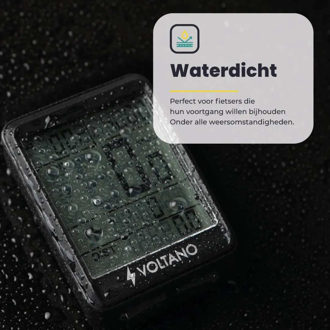 Voltano Draadloze Fietscomputer 2.1 inch - 21 Functies - Zwart - afbeelding 6 van 6