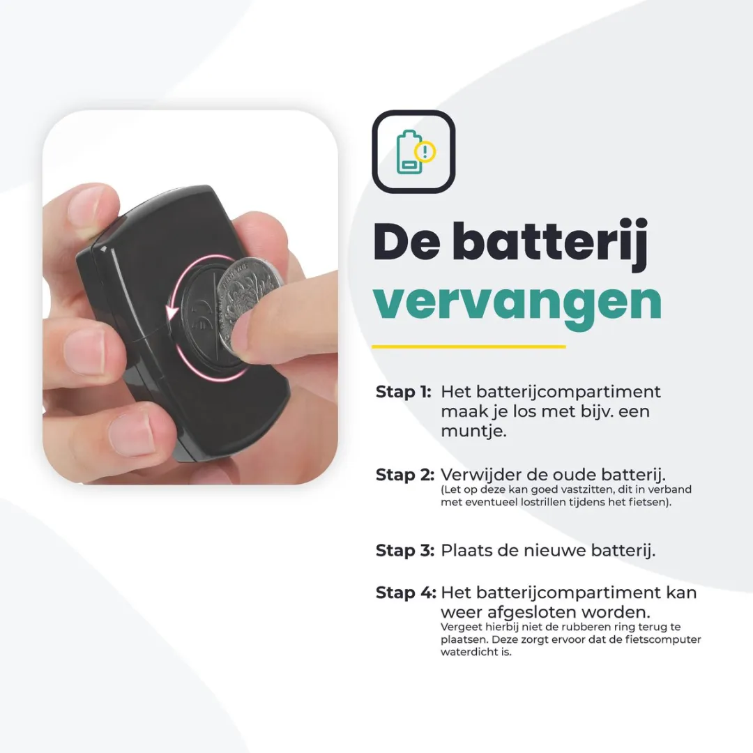 Voltano Draadloze Fietscomputer 2.1 inch - 21 Functies - Zwart