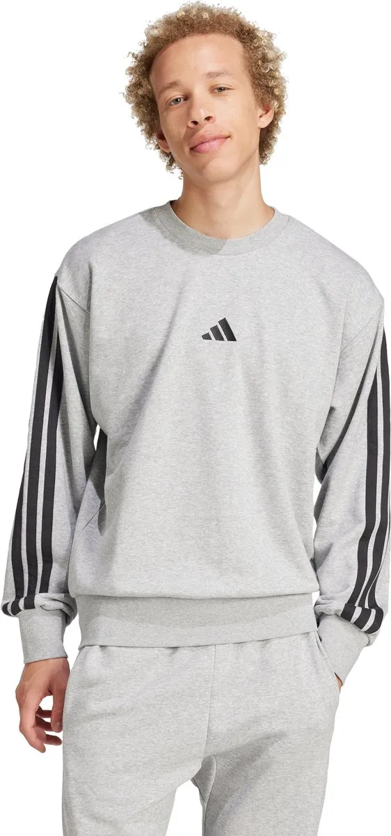 adidas Essentials 3-Stripes French Terry Sweatshirt JE6374 - Grijs