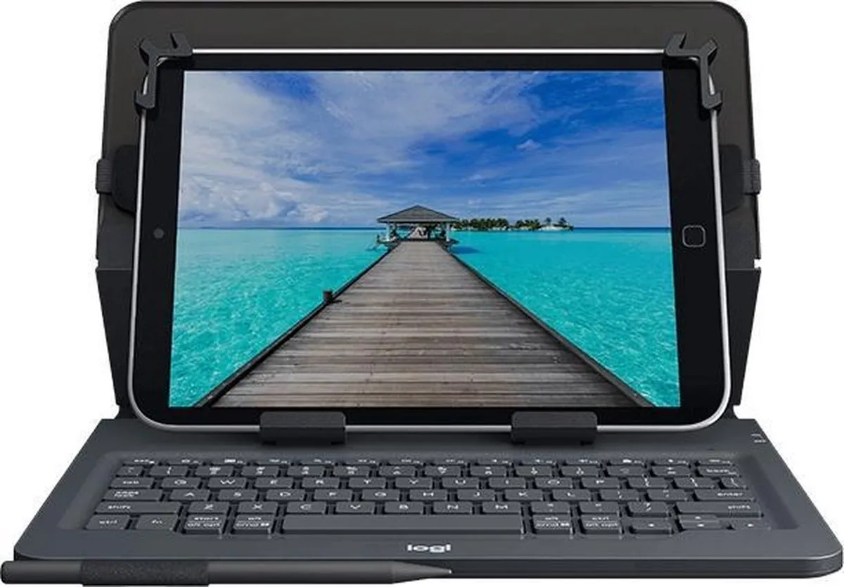 Logitech 920-008337 Toetsenbord Foliohoes - Zwart - 9.7" - Bluetooth - afbeelding 2 van 6