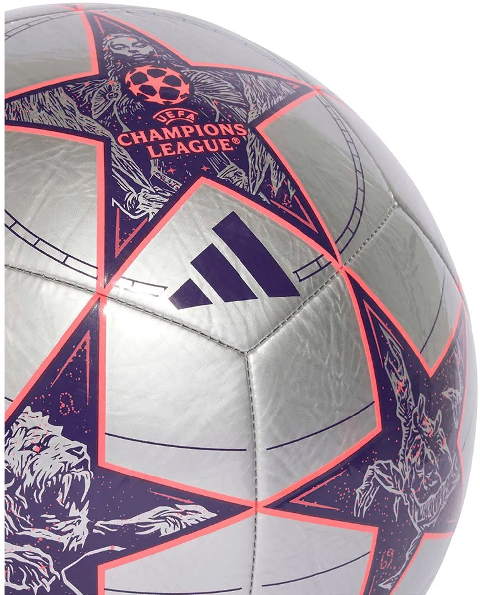 Adidas UCL Club 25/26 Voetbal - Maat 4 - Zilver/Dark Purple