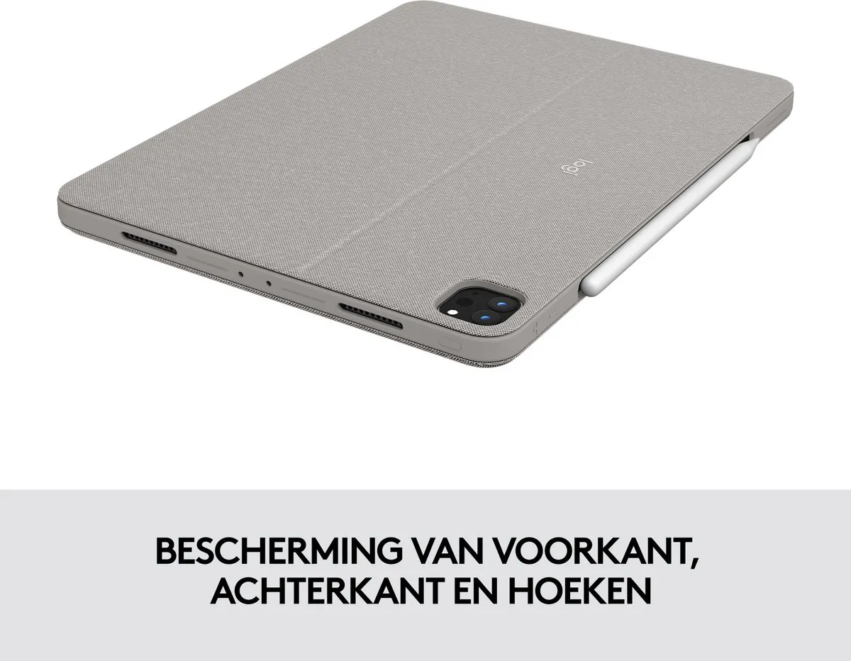 Logitech Combo Touch iPad Pro 11 920-010168 - Keyboard Case - Zand