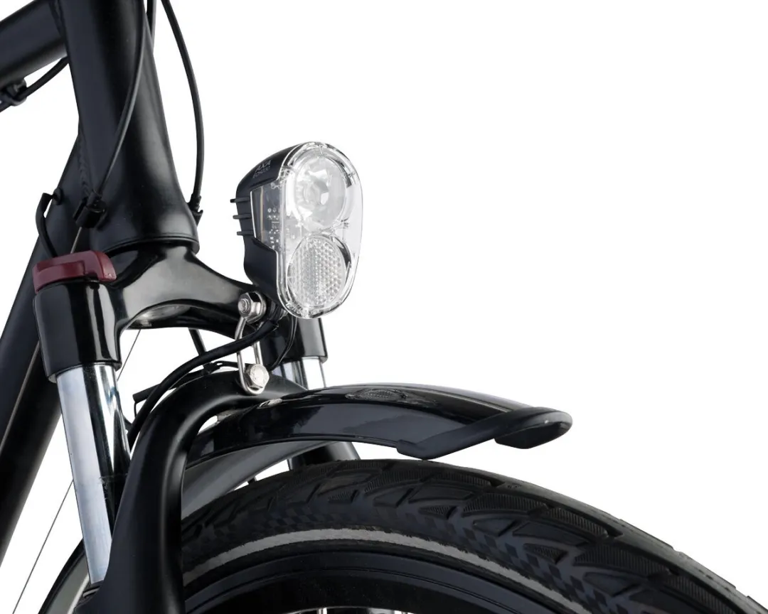 AXA Echo 15 Switch Fietskoplamp - Dynamo - 15 Lux - Zwart