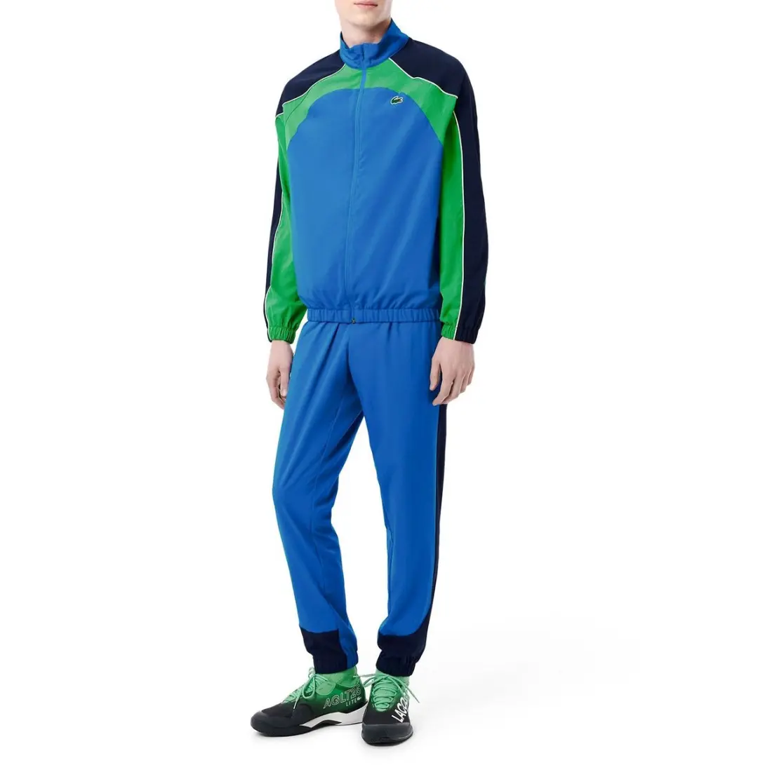 Lacoste Stretch Joggingpak Heren M - Navy/Wit/Rosa