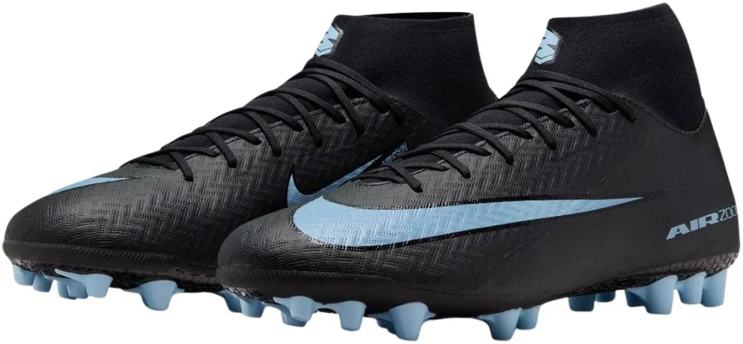 Nike Mercurial Superfly 10 Academy AG Voetbalschoenen 42.5 - Zwart/Blauw