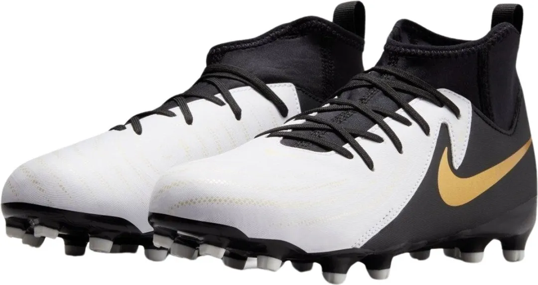 Nike Phantom Luna II FG/MG Junior FJ2603-100 - 38.5 - Wit/Zwart/Goud