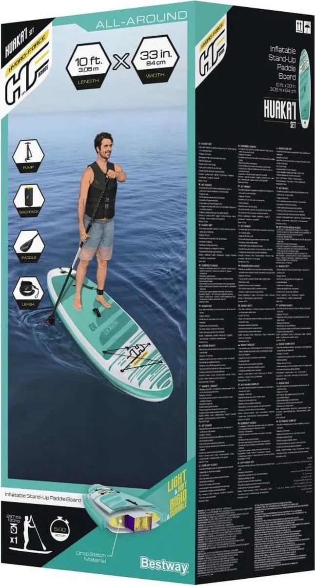Bestway Hydro-Force Huaka’i SUP - 320L - Blauw/Wit