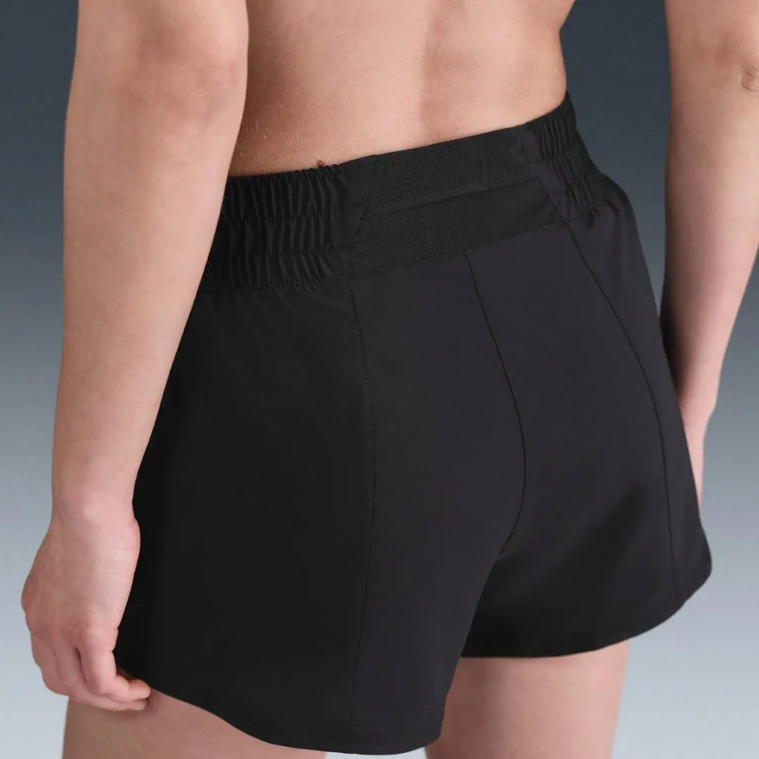 Nike Dri-FIT One Swoosh Short Dames M - Zwart/Wit