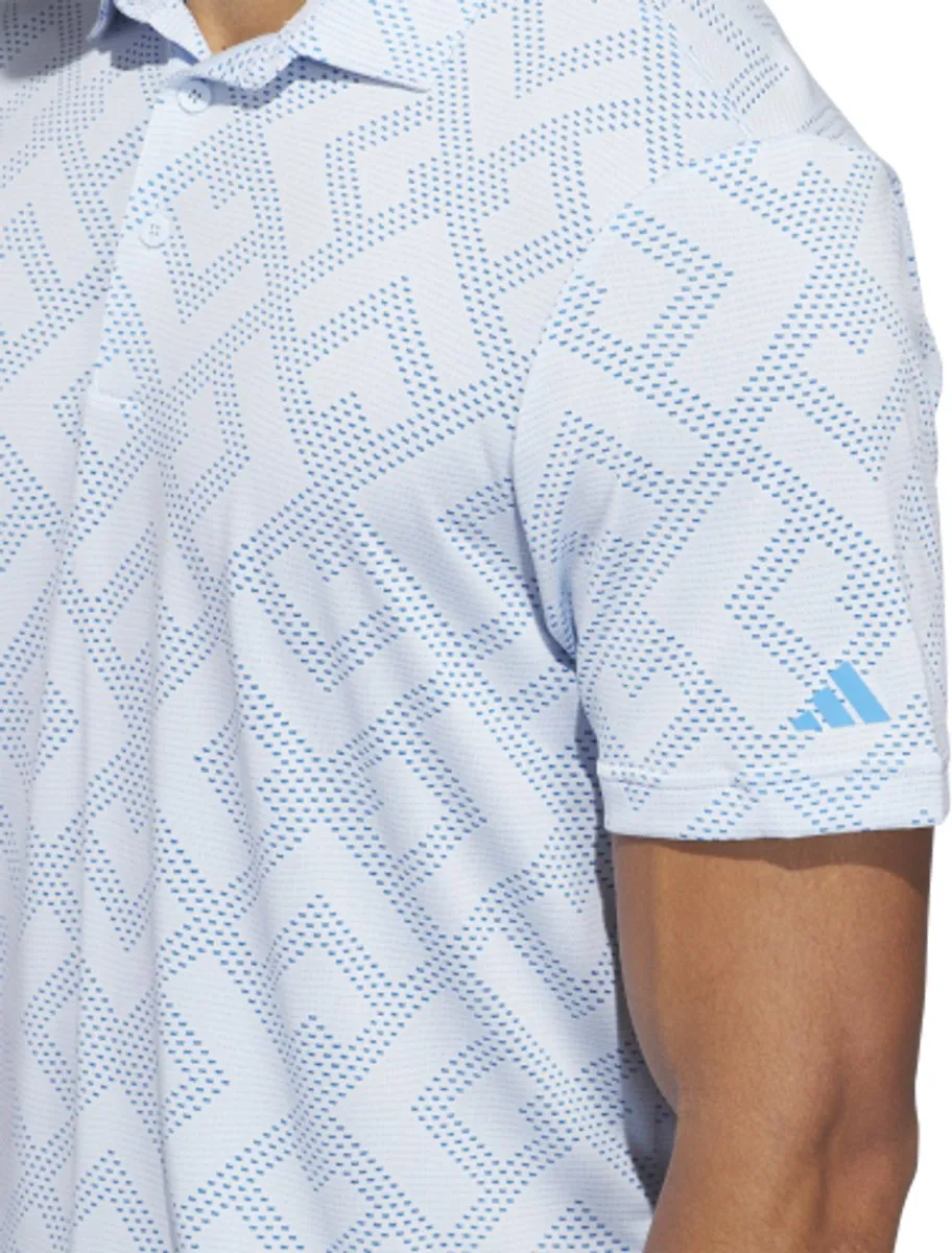 Adidas Ultimate CLSN Heren Golfpolo - Lichtblauw M