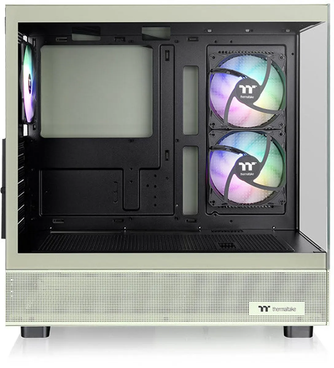Thermaltake View 270 Plus TG ARGB Matcha Green Midi Tower - 3 Ventilatoren