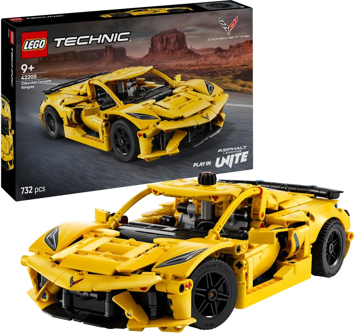 LEGO Technic Chevrolet Corvette Stingray 42205 - 732 Stukken