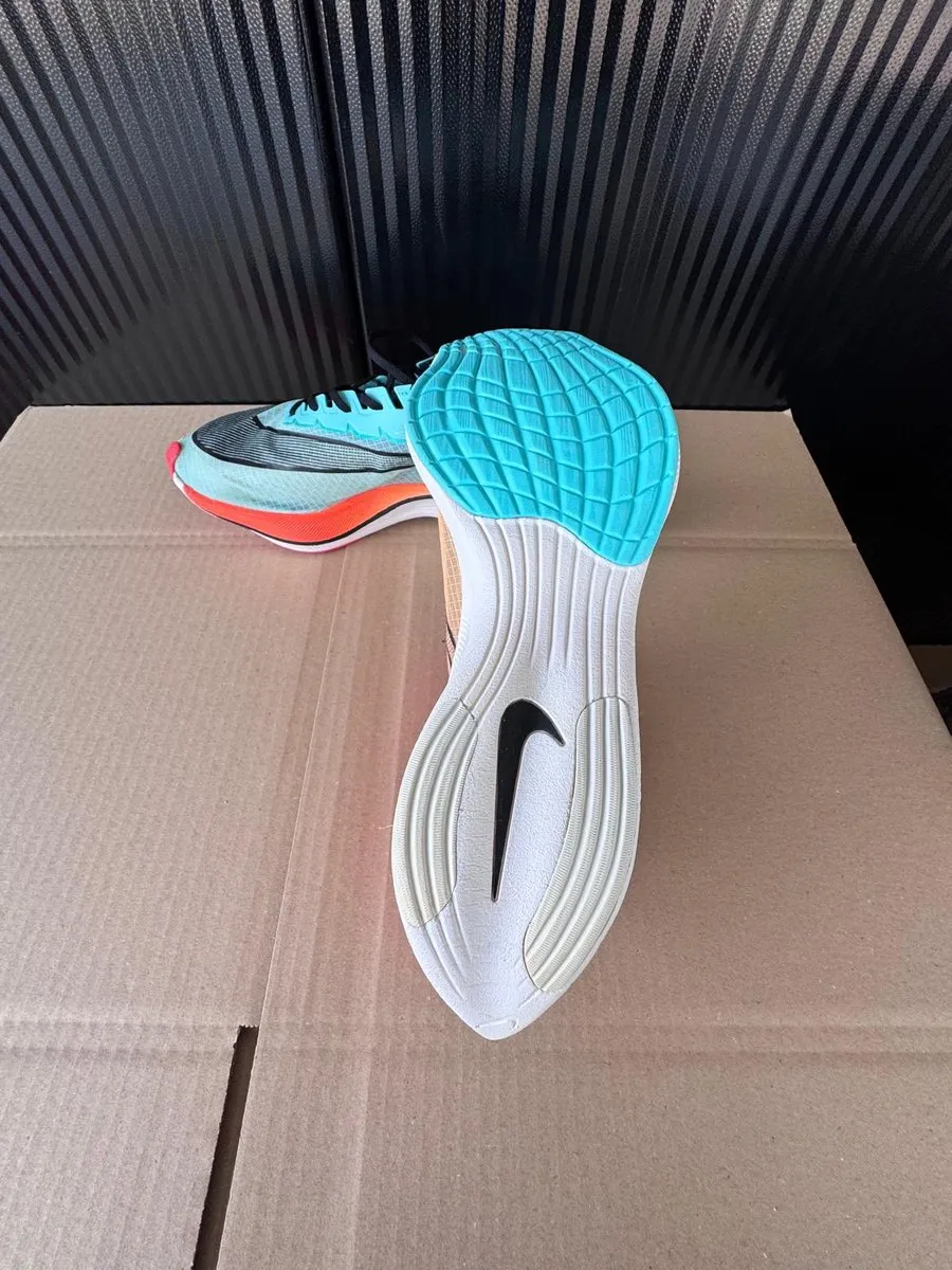 Nike ZoomX Vaporfly Next Hardloopschoen 44 - Groen/Oranje