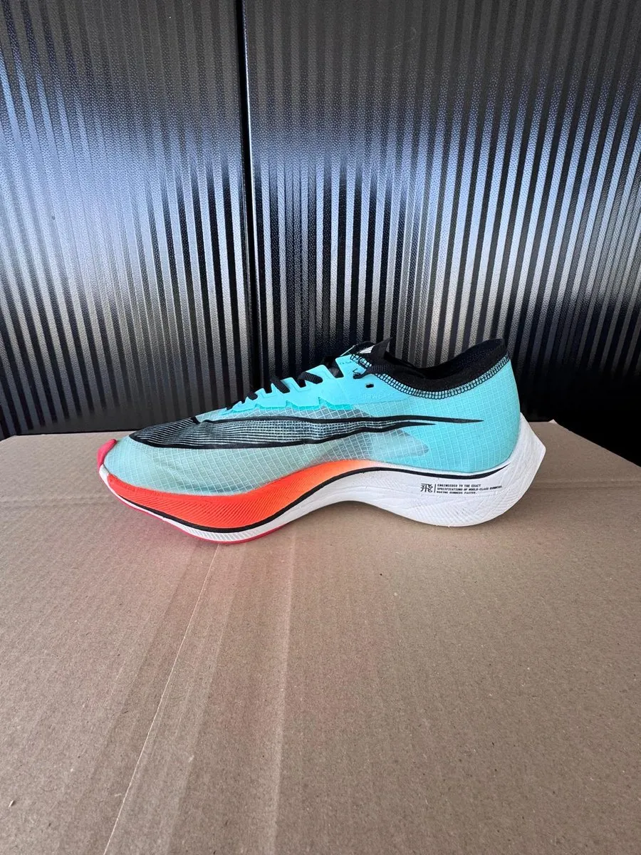 Nike ZoomX Vaporfly Next Hardloopschoen 44 - Groen/Oranje