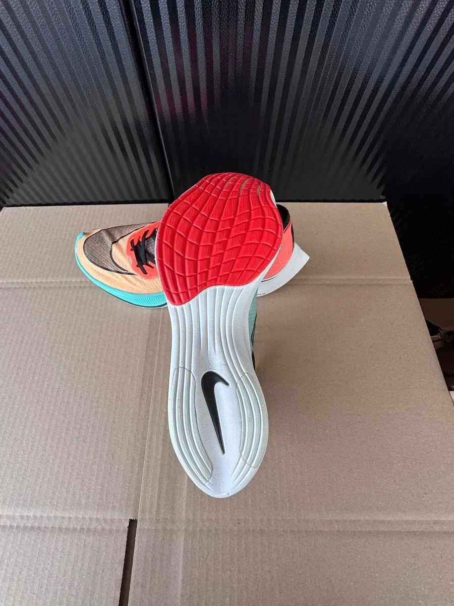 Nike ZoomX Vaporfly Next Hardloopschoen 44 - Groen/Oranje