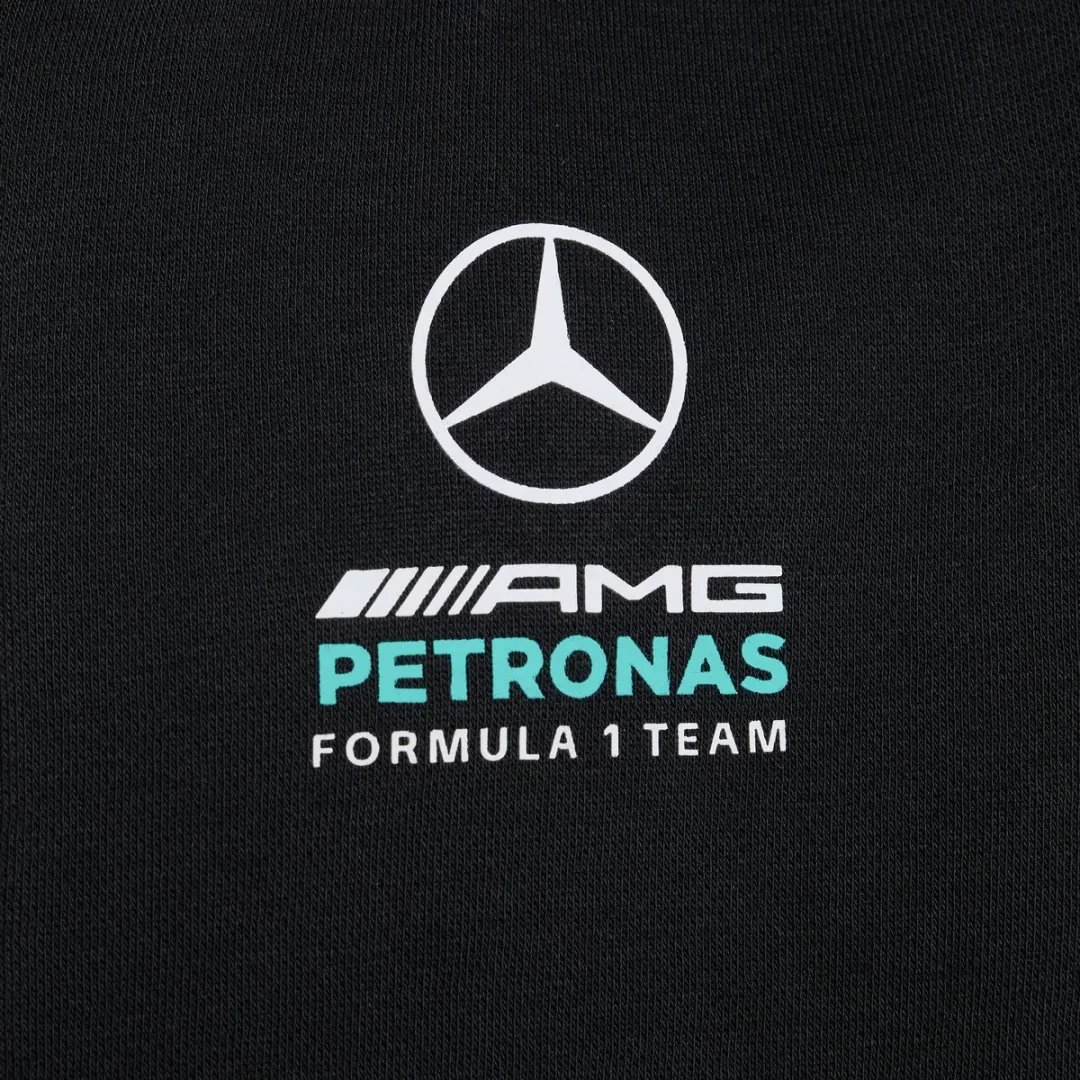 adidas Performance Mercedes-AMG Petronas F1 Team DNA Hoodie - 128 - Zwart - afbeelding 6 van 6