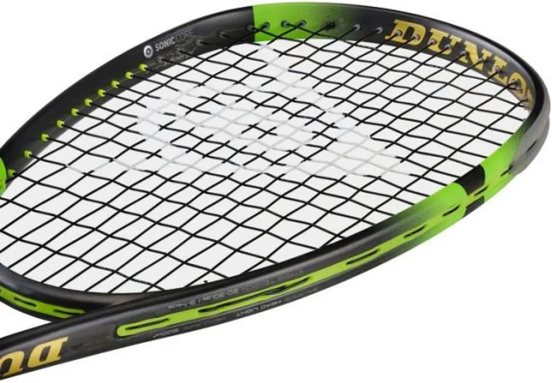 Dunlop SRX SonicCore Elite 135HL Squashracket - Zwart Groen