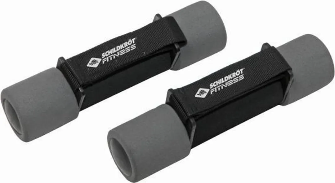 Schildkröt Fitness Dumbbells 2x1kg - Gietijzer - Antraciet