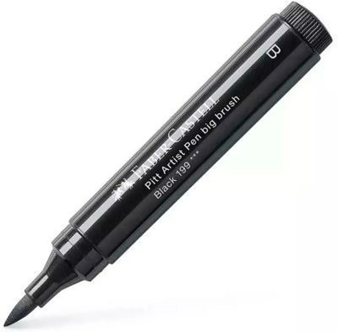 Faber-Castell Pitt Artist Penseel Zwart - 4 Stuks