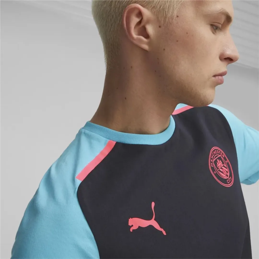 PUMA Manchester City Heren T-shirt - Zwart - XL