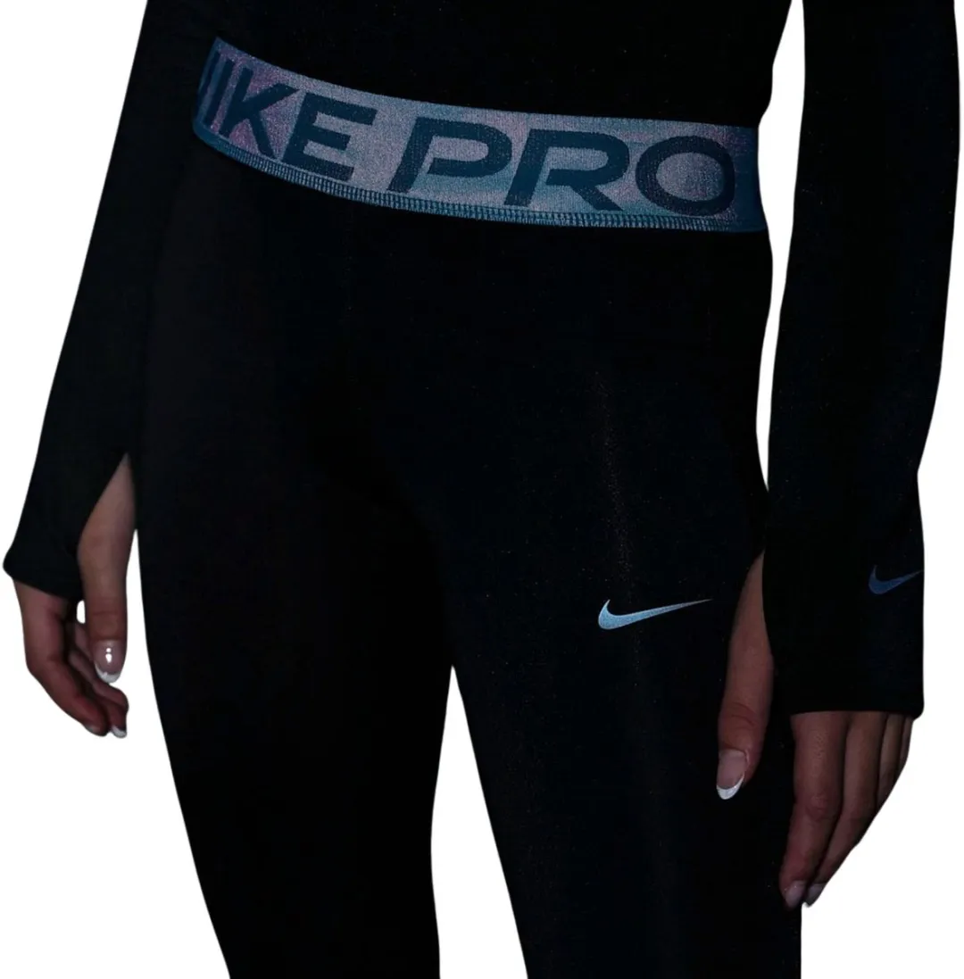 Nike Pro Dri-FIT Tight Junior HV0301-010 - 128 - Zwart/Blauw