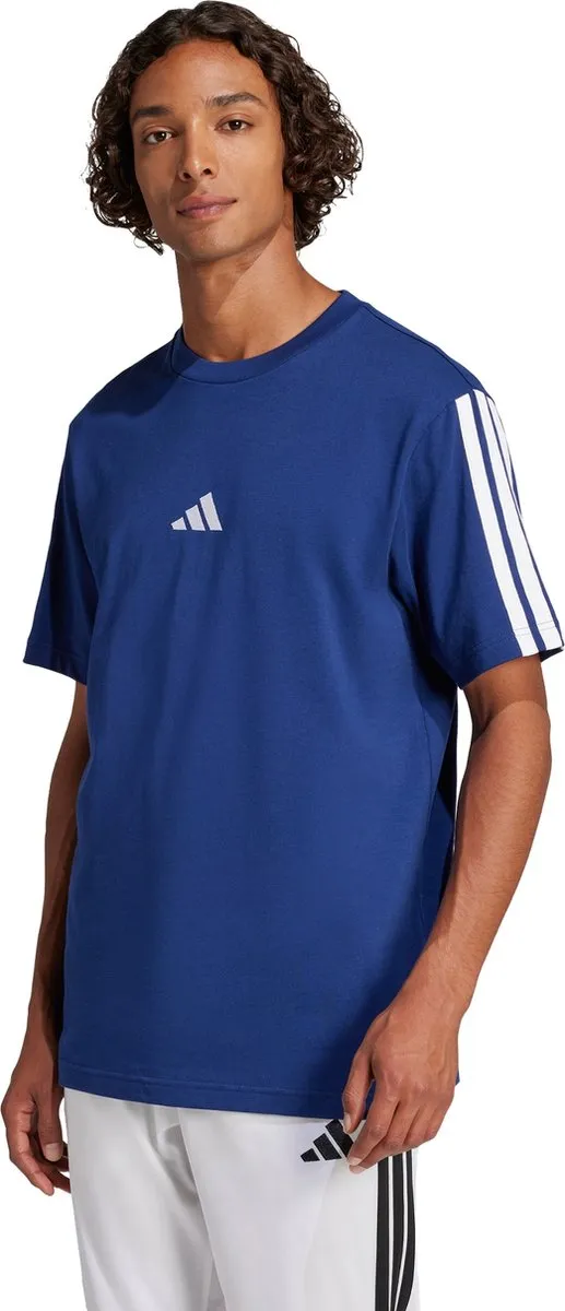 adidas Essentials 3-Stripes T-shirt - Blauw S