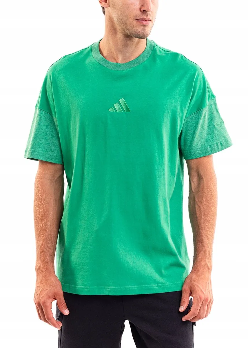 adidas Sportshirt Heren - Groen - Katoen