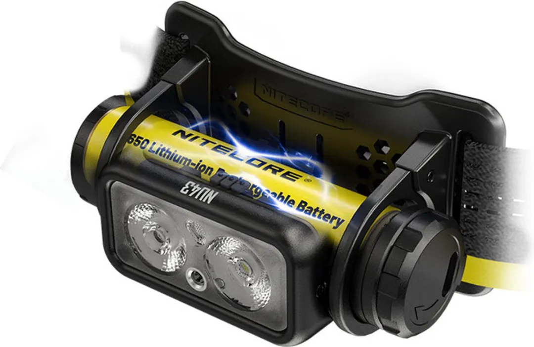 Nitecore NU43 Hoofdlamp - Oplaadbaar - 2 Lichtpunten - Zwart