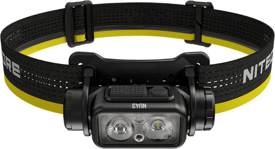 Nitecore NU43 Hoofdlamp - Oplaadbaar - 2 Lichtpunten - Zwart