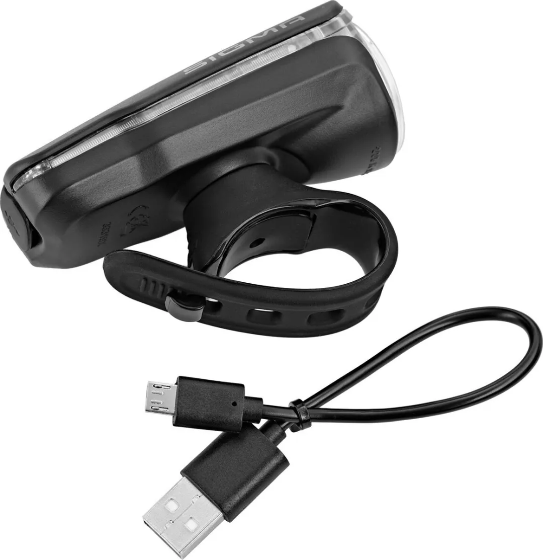 Sigma Aura 60 USB Fietslamp - 60 Lux - Zwart - afbeelding 6 van 6