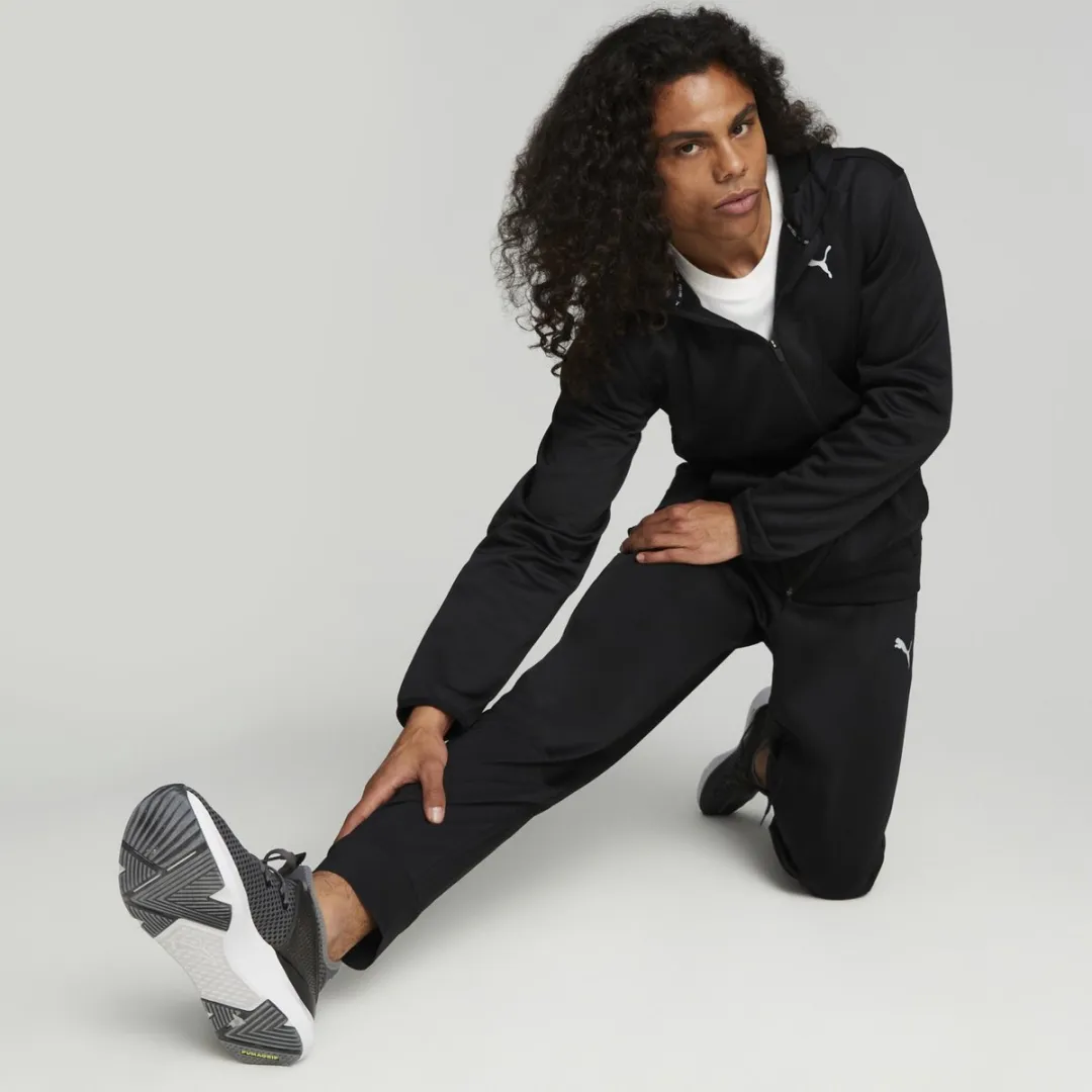 PUMA Train All Day PWRFleece Full Zip Heren Trui - M - Zwart