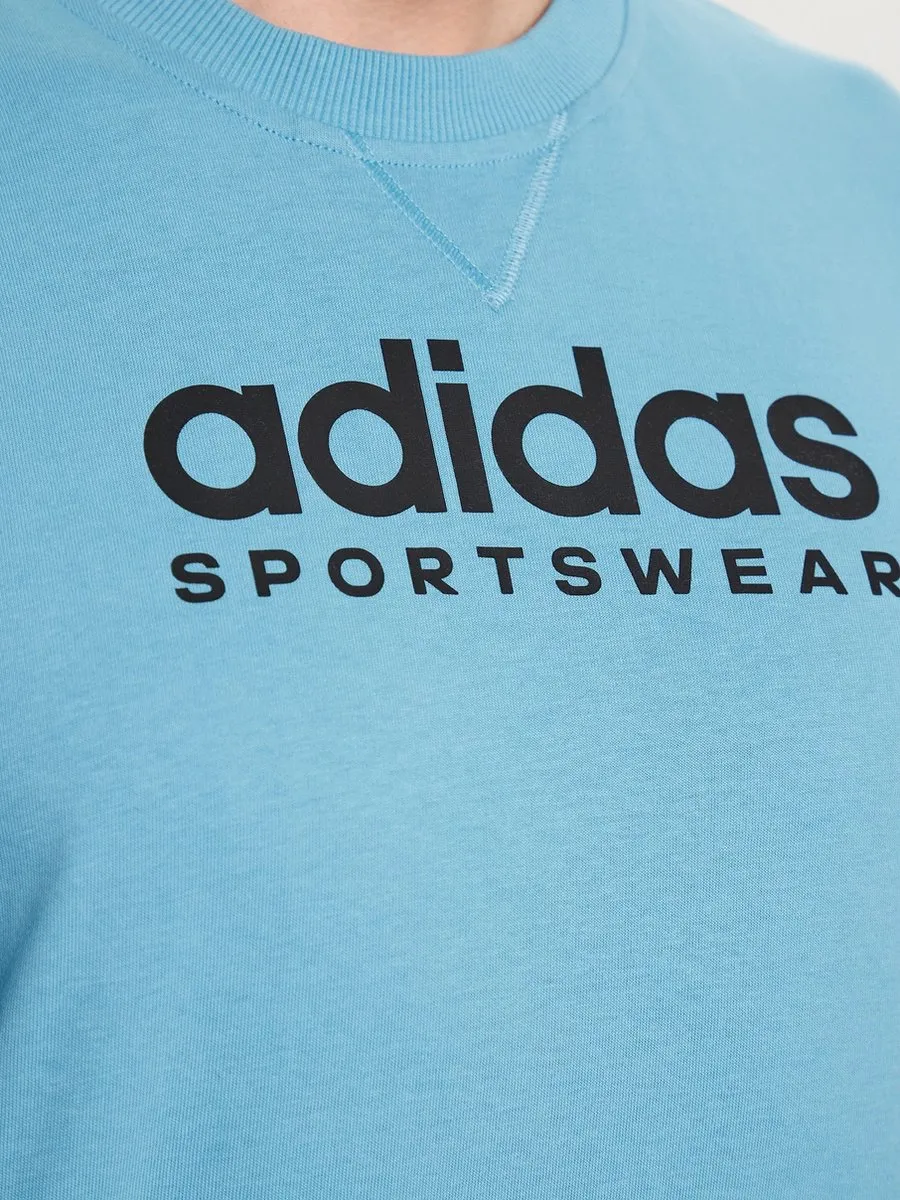 Adidas Shirt All SZN Graphic Tee M - Blauw
