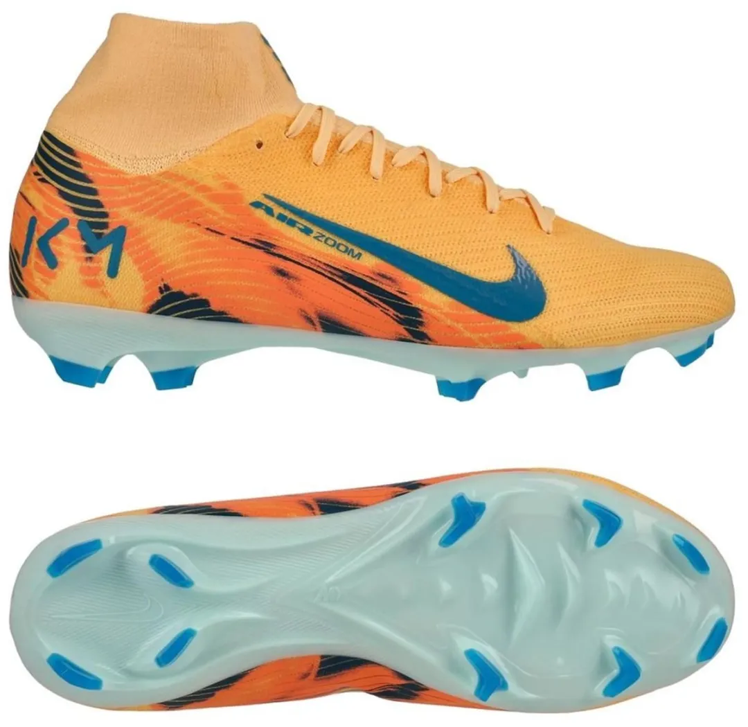 Nike Zoom Mercurial Superfly Pro Kylian Mbappé FG - Maat 44 - Oranje/Blauw