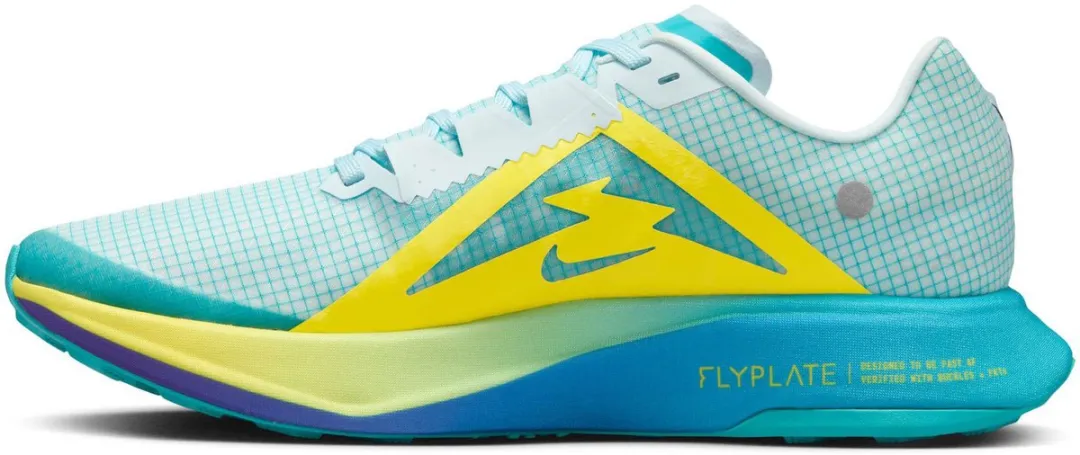 Nike ZOOMX Ultrafly Trail DX1978-301 - Hardloopschoen 48.5 - Geel/Blaauw