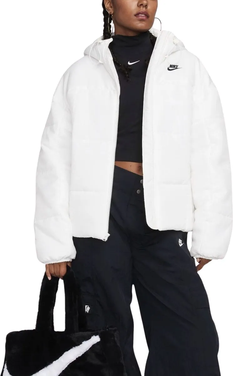 Nike Sportswear Classic Puffer Winterjas Dames L - Wit