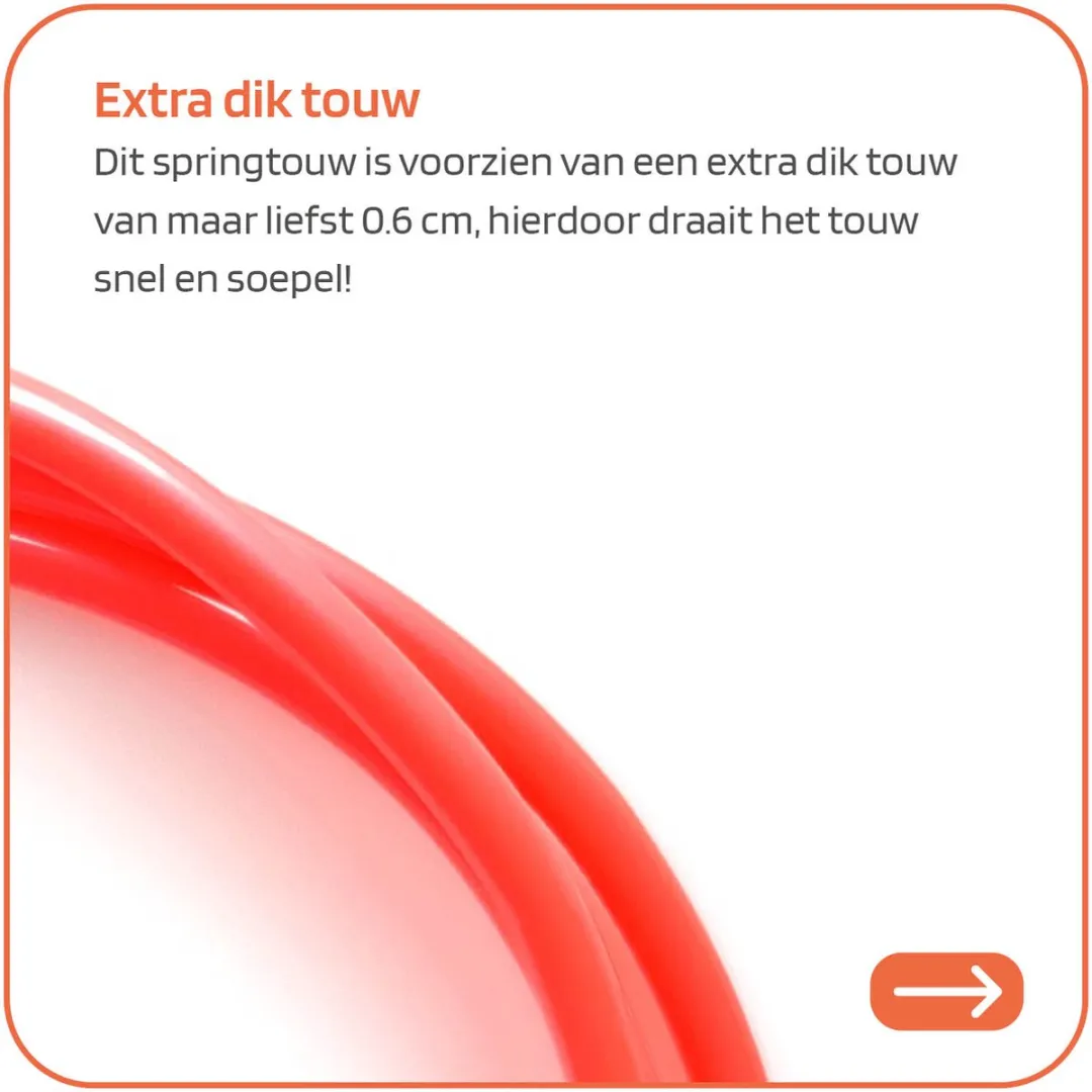 Jobber Springtouw Kinderen Rood