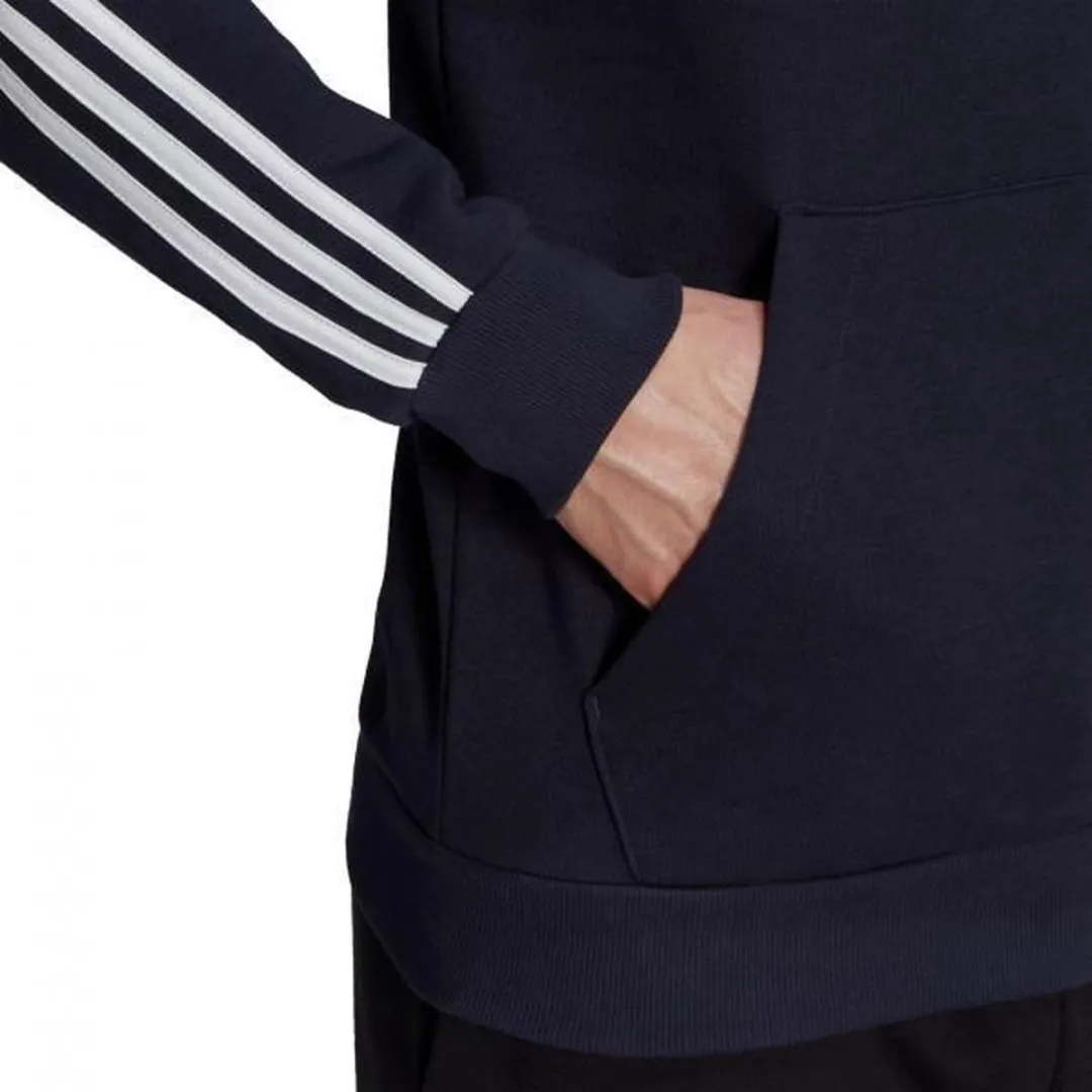 adidas Essentials Fleece 3-Stripes Heren Trui S - Navy