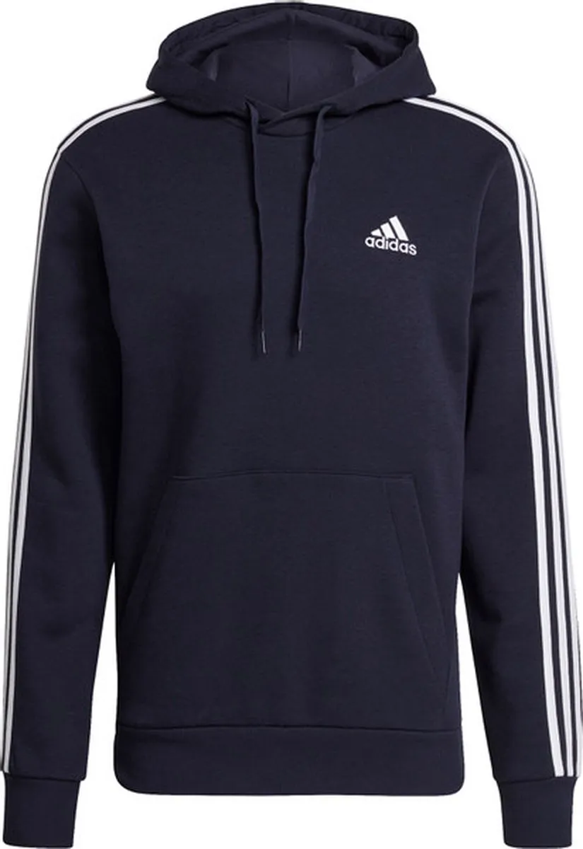 adidas Essentials Fleece 3-Stripes Heren Trui S - Navy