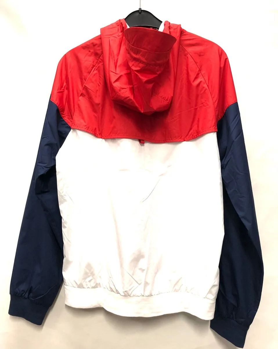 Nike Winterjas Wit/Rood/Blauw - Maat M