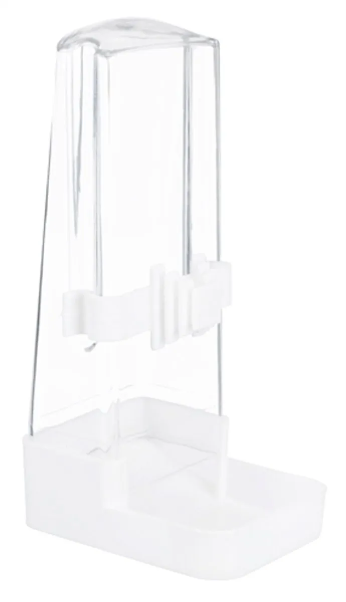 Trixie Drinkfles & Voerdispenser Hoekig - 4 Stuks - Transparant/Blauw - afbeelding 2 van 5