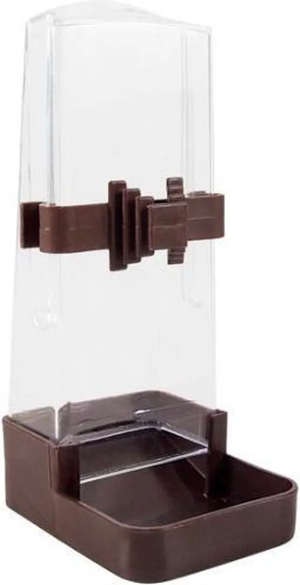 Trixie Drinkfles & Voerdispenser Hoekig - 4 Stuks - Transparant/Blauw - afbeelding 5 van 5