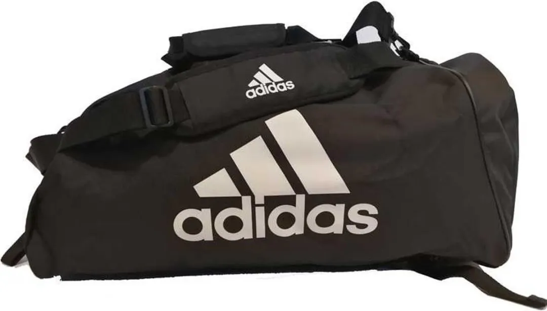 Adidas Combat 2-in-1 Sporttas M - 59L - Zwart/Wit