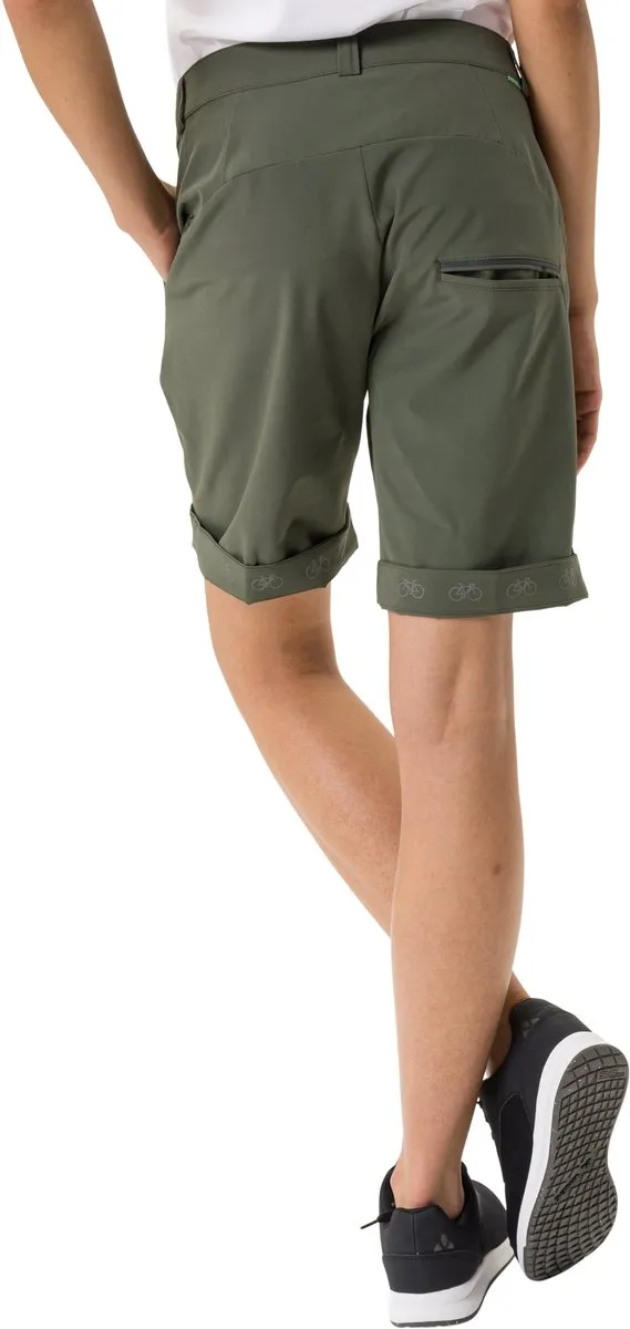 Vaude Dames Fietsbroek - Khaki - Maat 36