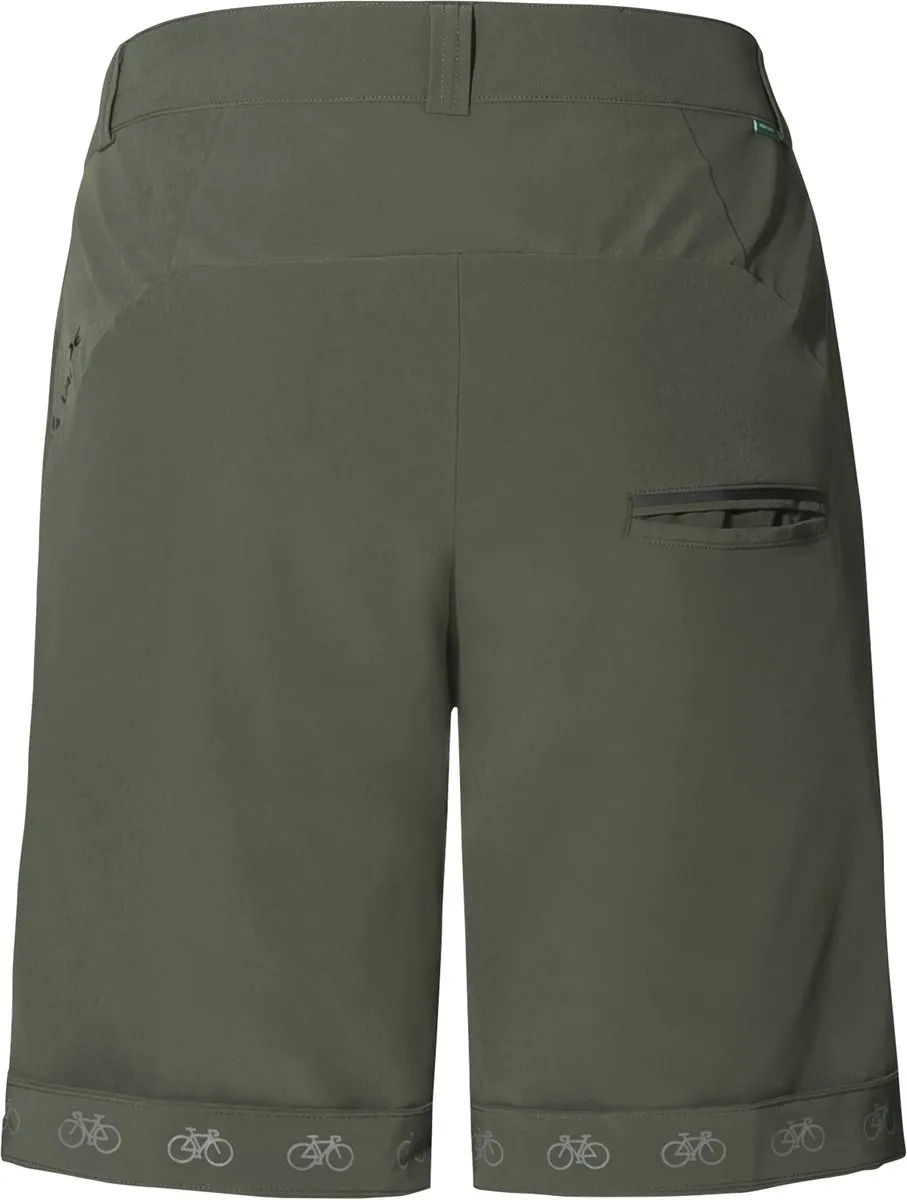 Vaude Dames Fietsbroek - Khaki - Maat 36
