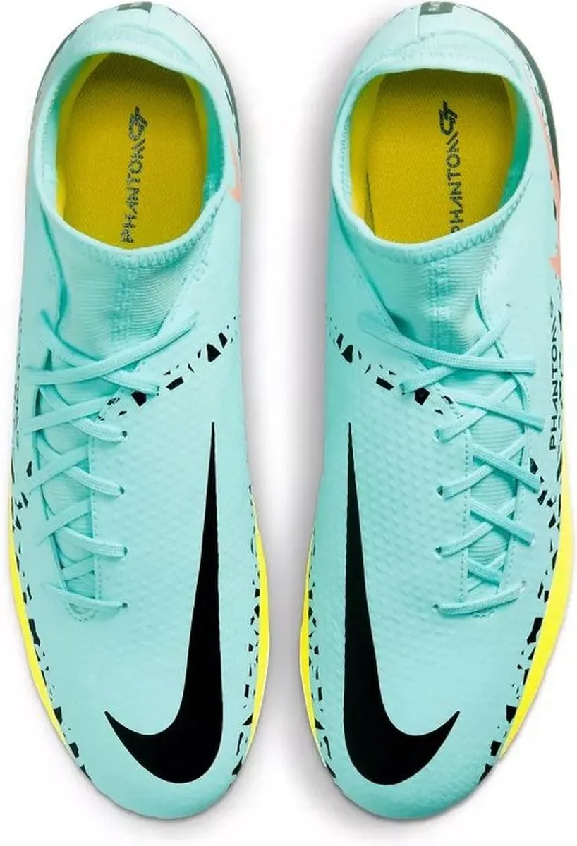 Nike Phantom GT Academy MG Voetbalschoenen Dc0797-407 - 45.5 - Blauw/Geel