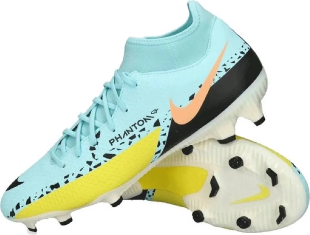 Nike Phantom GT Academy MG Voetbalschoenen Dc0797-407 - 45.5 - Blauw/Geel