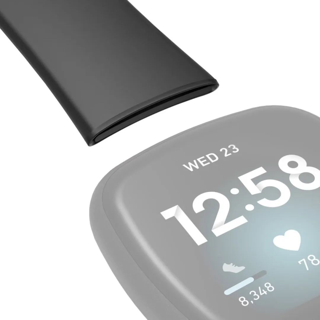 Hama Polsband Fitbit Versa3/Sense - One Size - Zwart