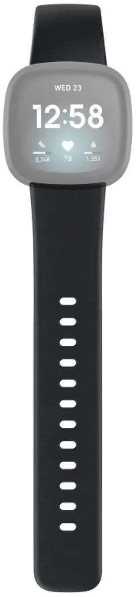 Hama Polsband Fitbit Versa3/Sense - One Size - Zwart