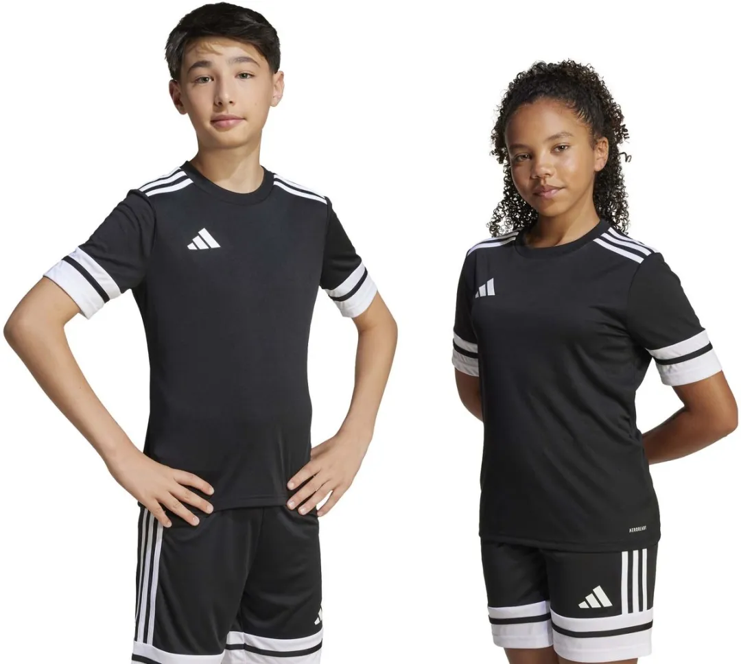 adidas Squadra 25 Shirt Junior 164 - Zwart/Wit - afbeelding 6 van 6